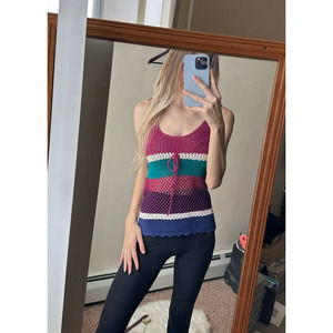 Vintage Y2K Old Navy Crochet Tank Top